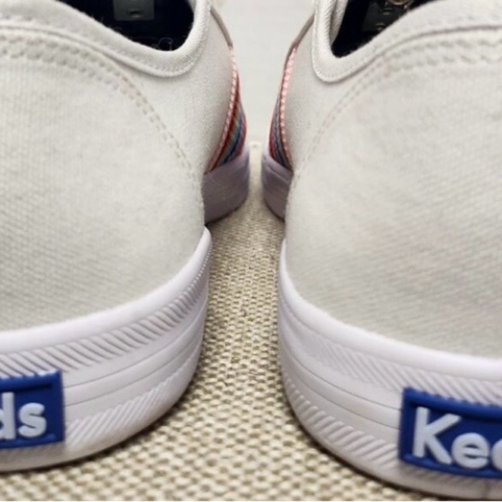 Keds White Sneakers with Rainbow Stripes - Picture 6 of 7